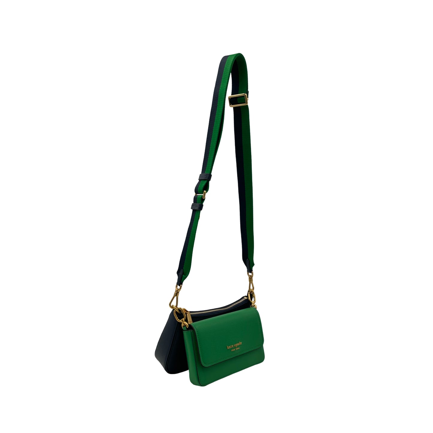 Kate Spade Double Up Colorblocked Crossbody - Green