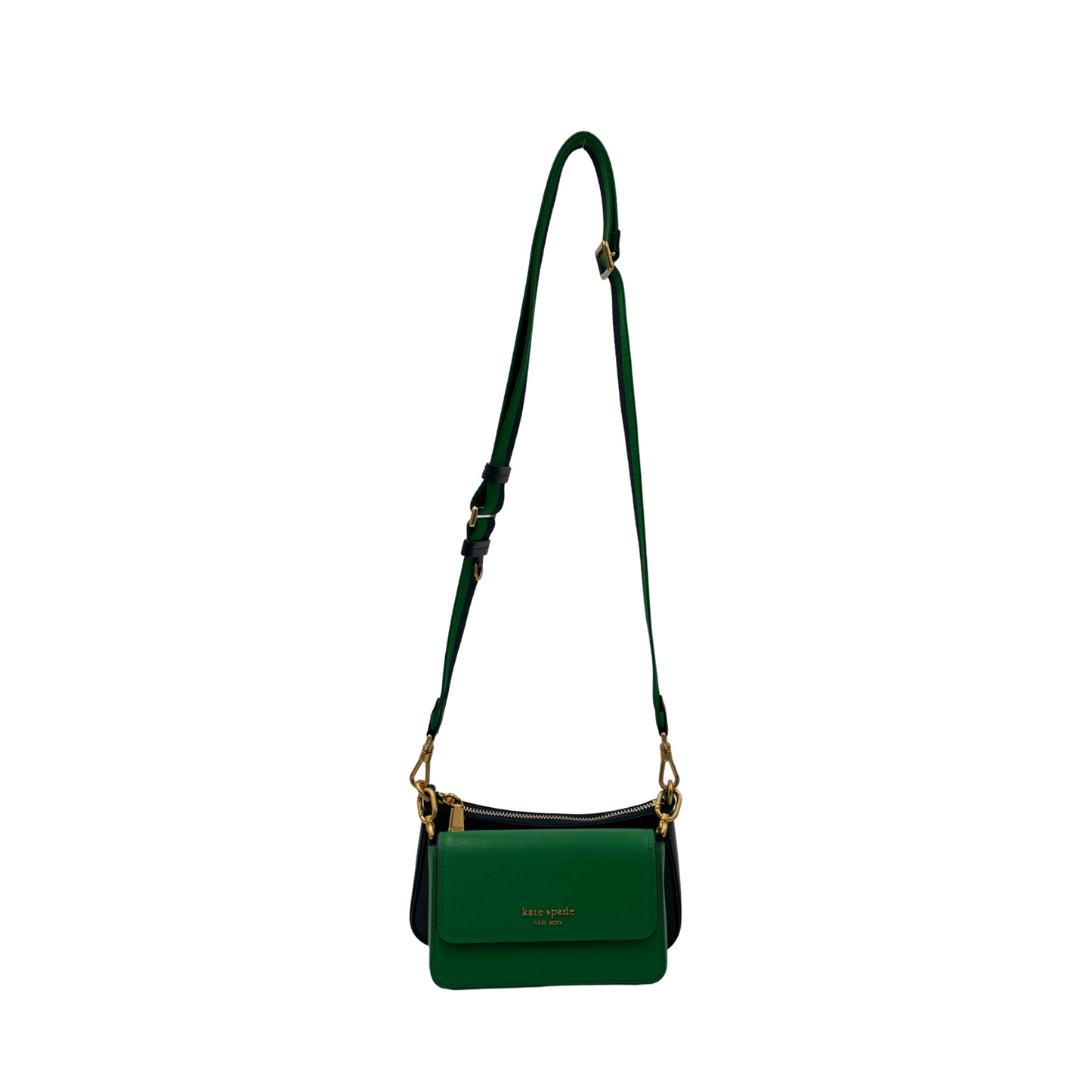 Kate Spade Double Up Colorblocked Crossbody - Green