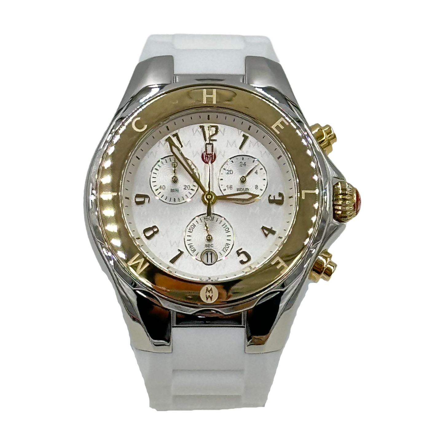 Michele Jellybean Two-Tone Stainless Steel Case Chronograph Watch - MWW12F000094