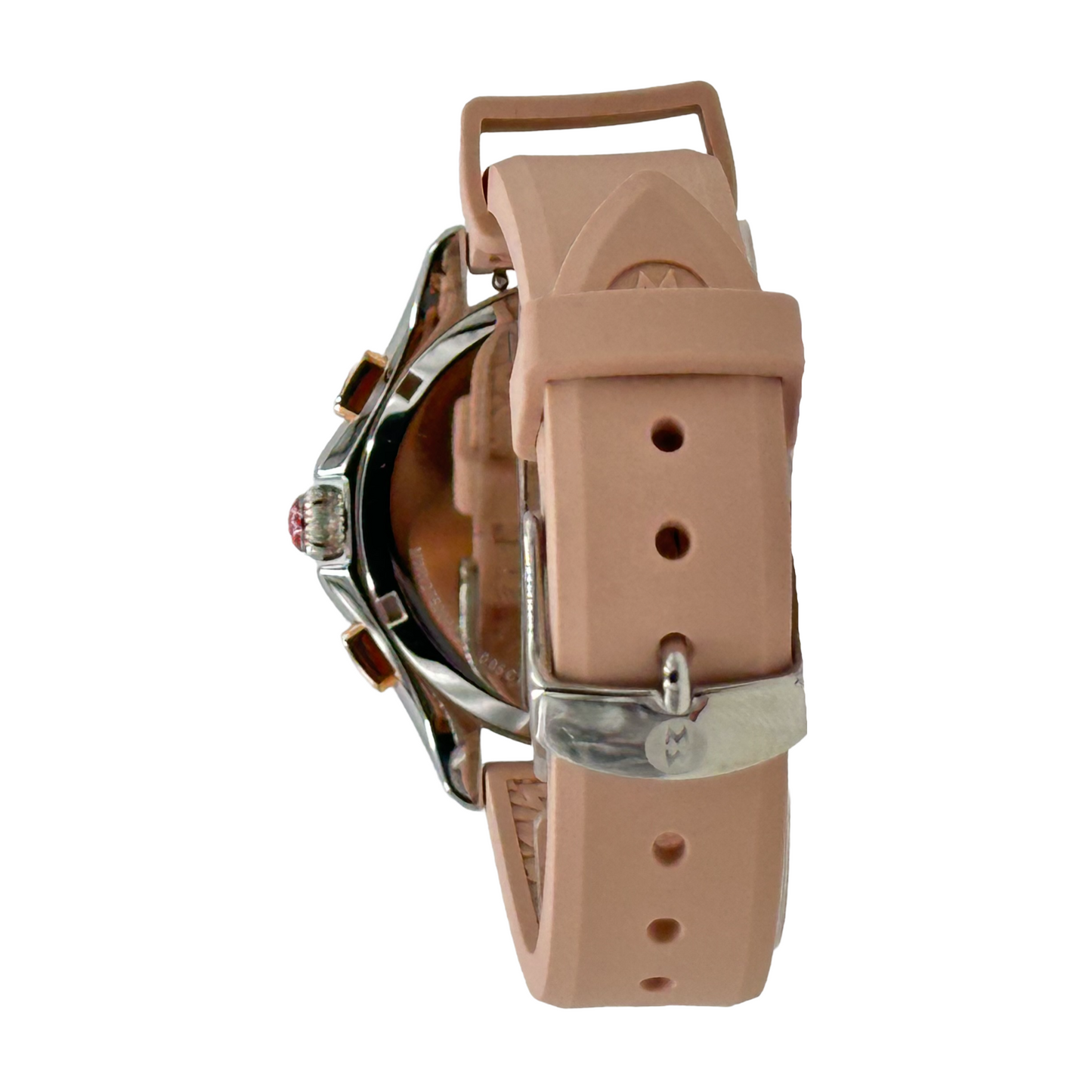 Michele Cape Chronograph Desert Rose Silicone Quartz Watch - MWW27E000024