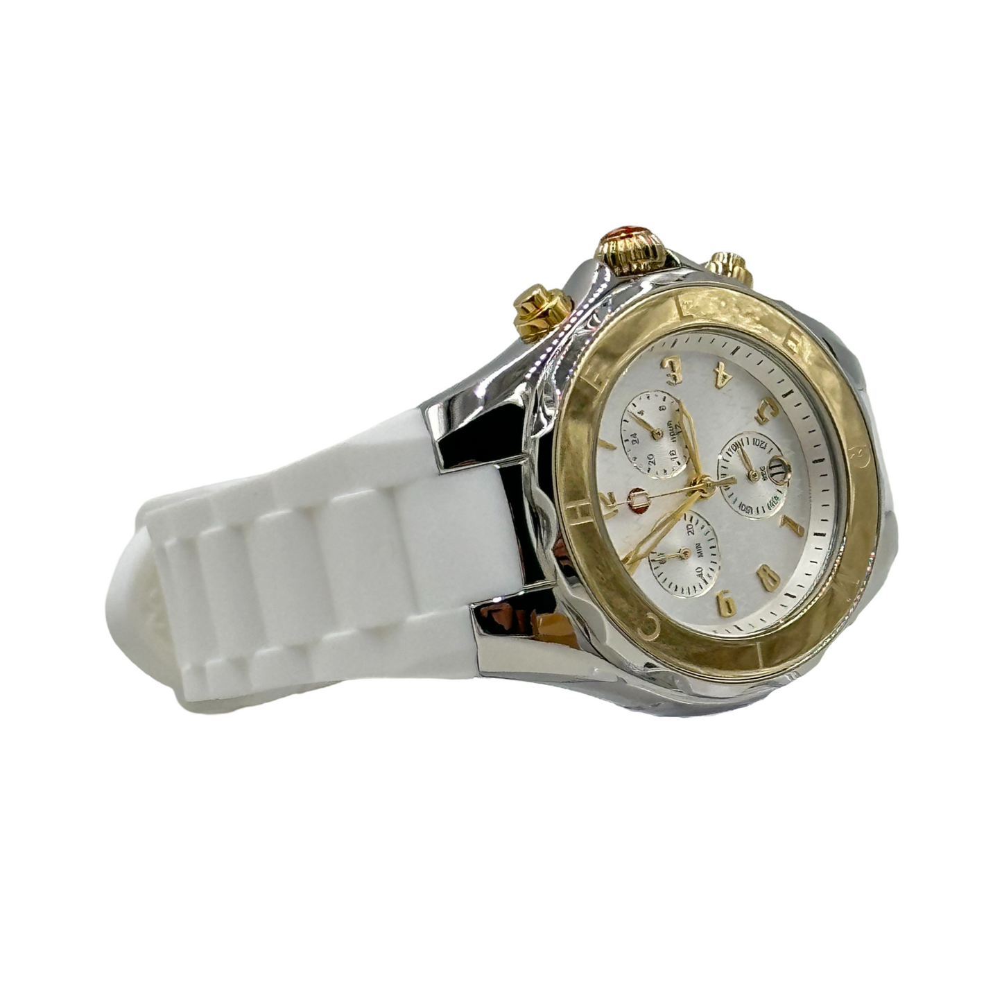 Michele Jellybean Two-Tone Stainless Steel Case Chronograph Watch - MWW12F000094