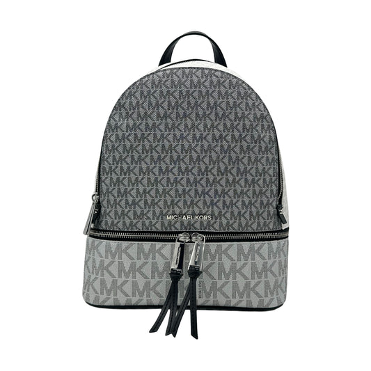 Michael Kors Rhea Zip Medium Backpack - Silver Multi