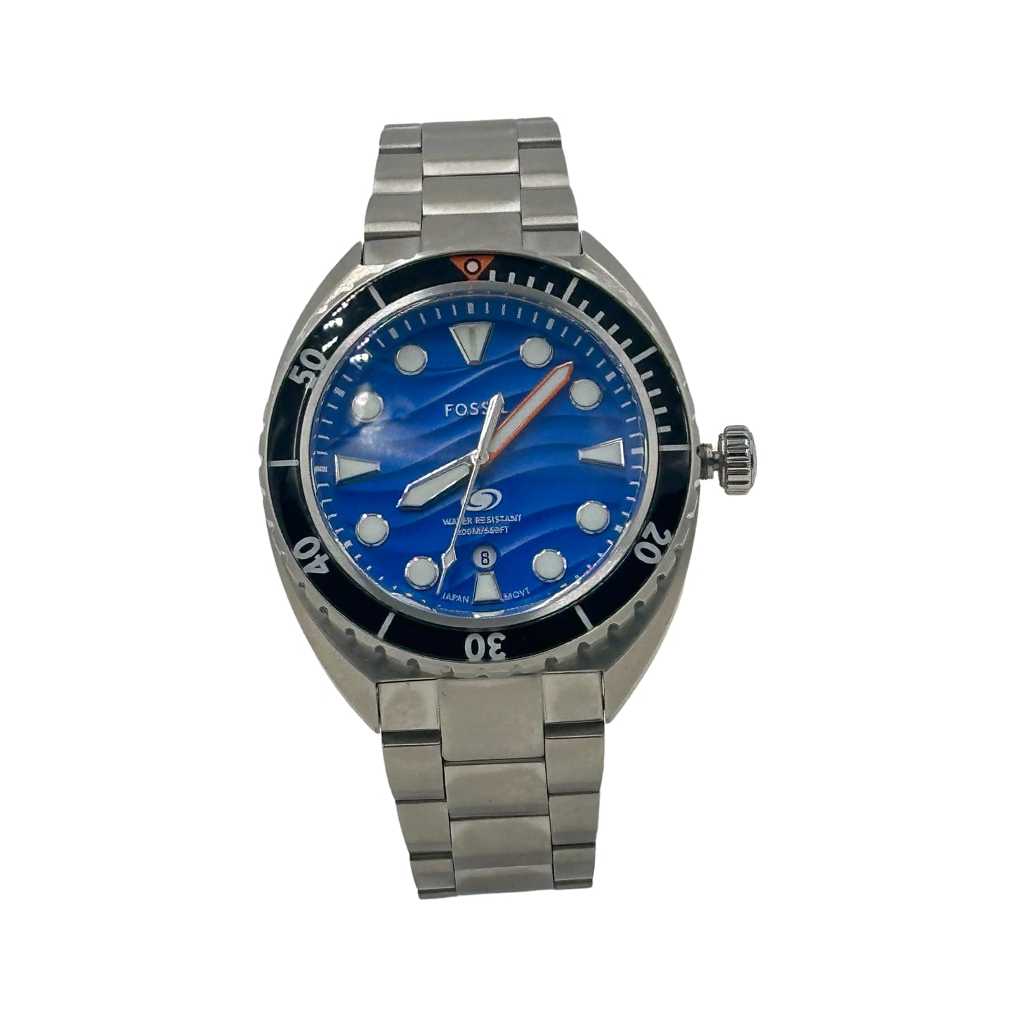 Fossil Breaker Three-Hand Date Stainless Steel Watch - FS6064