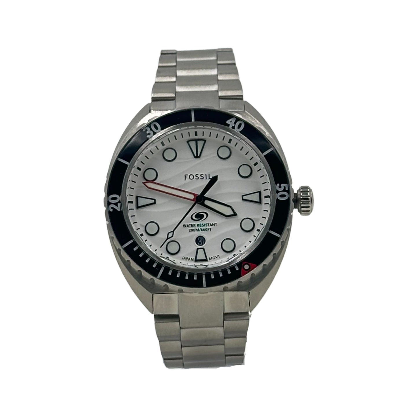 Fossil Breaker Three-Hand Date Stainless Steel Watch - FS6063