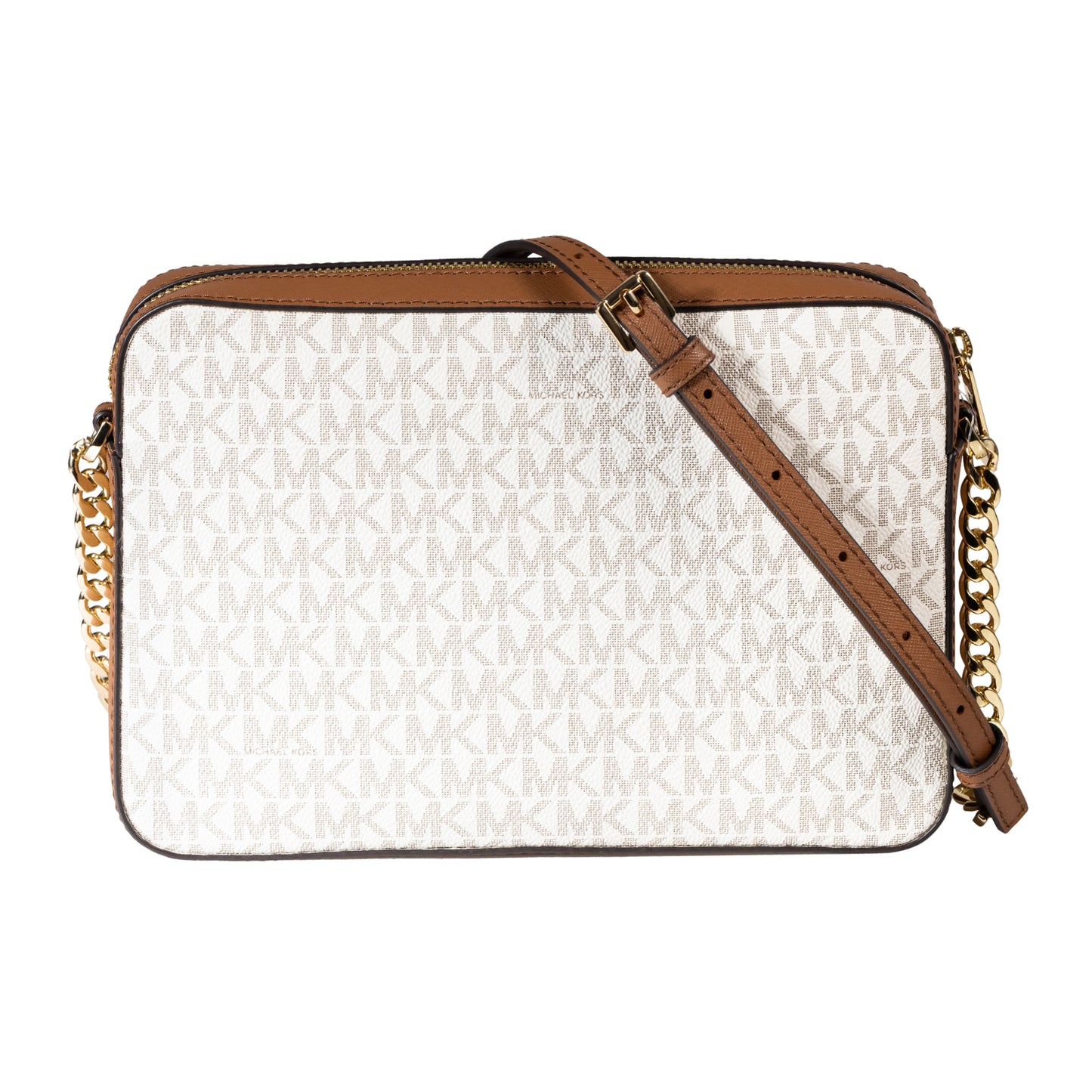 Michael Kors Jet Set East West Large Crossbody Bag - Vanilla