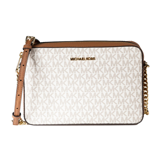 Michael Kors Jet Set East West Large Crossbody Bag - Vanilla