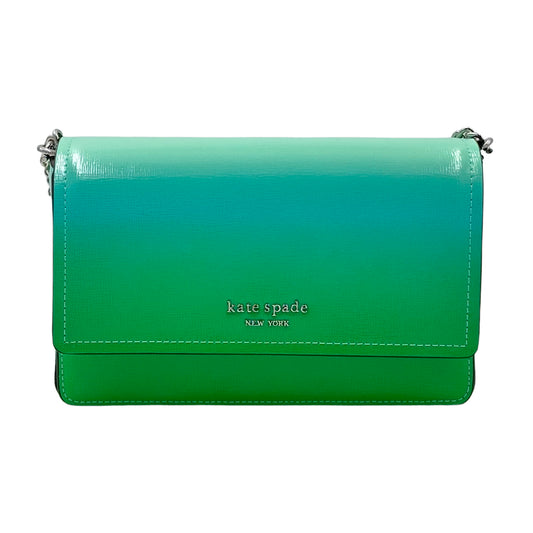 Kate Spade Morgan Ombre Flap Chain Wallet - Mint Liqueur Multi