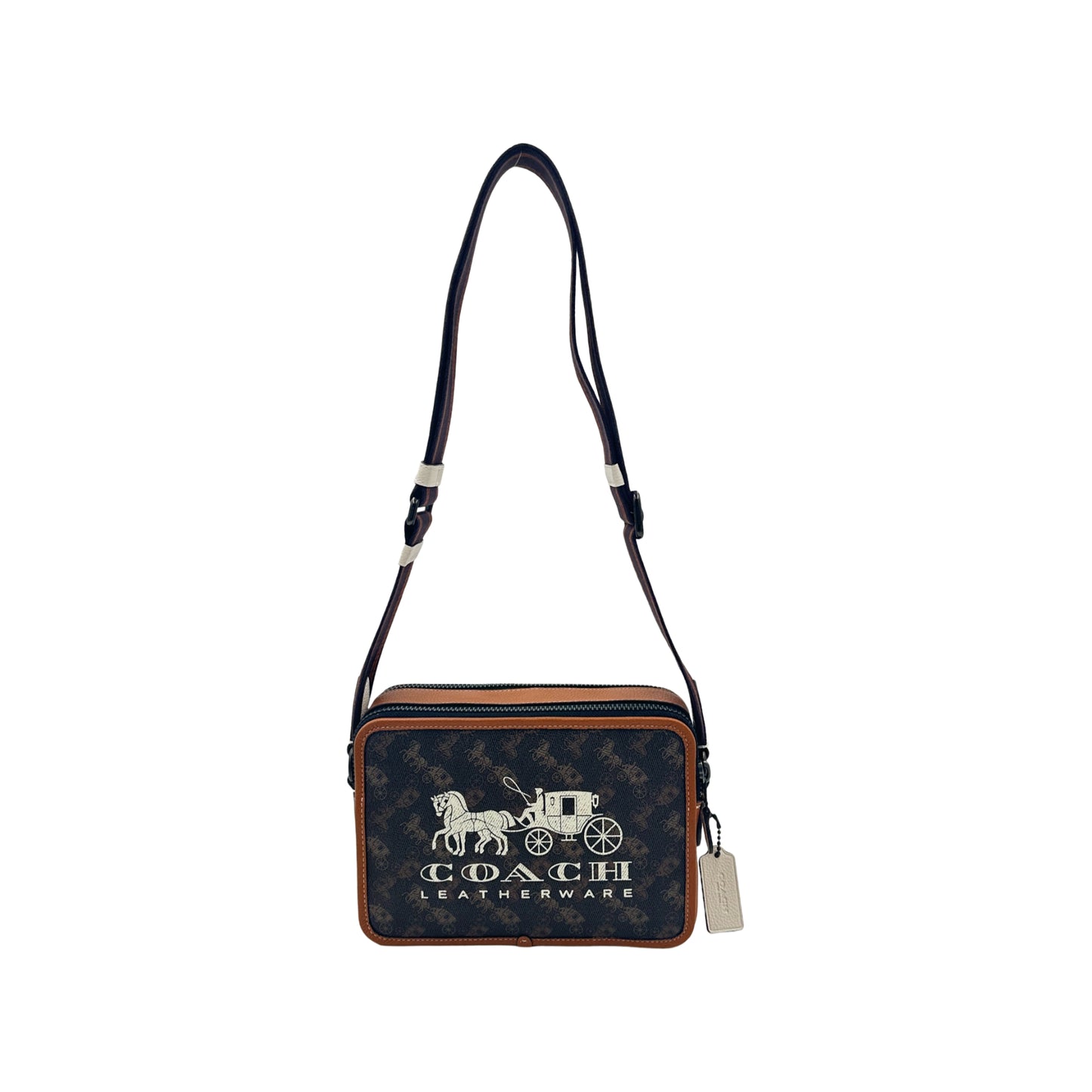 Coach Charter Crossbody Bag 24 With Horse And Carriage Print - Brown