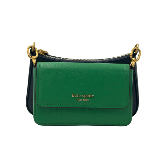 Kate Spade Double Up Colorblocked Crossbody - Green