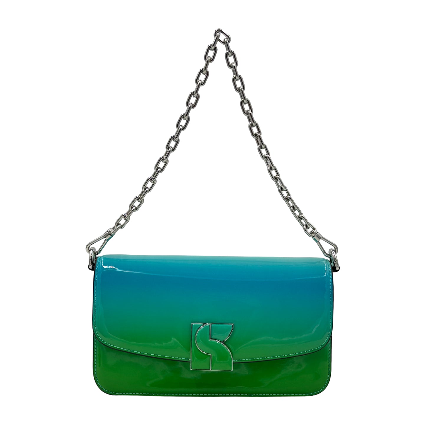 Kate Spade Dakota Ombre Patent Leather Small Crossbody - Mint Liqueur Multi