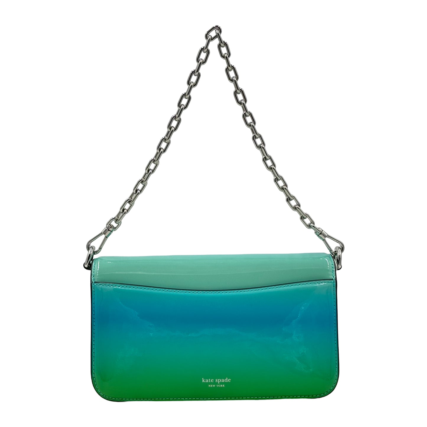 Kate Spade Dakota Ombre Patent Leather Small Crossbody - Mint Liqueur Multi