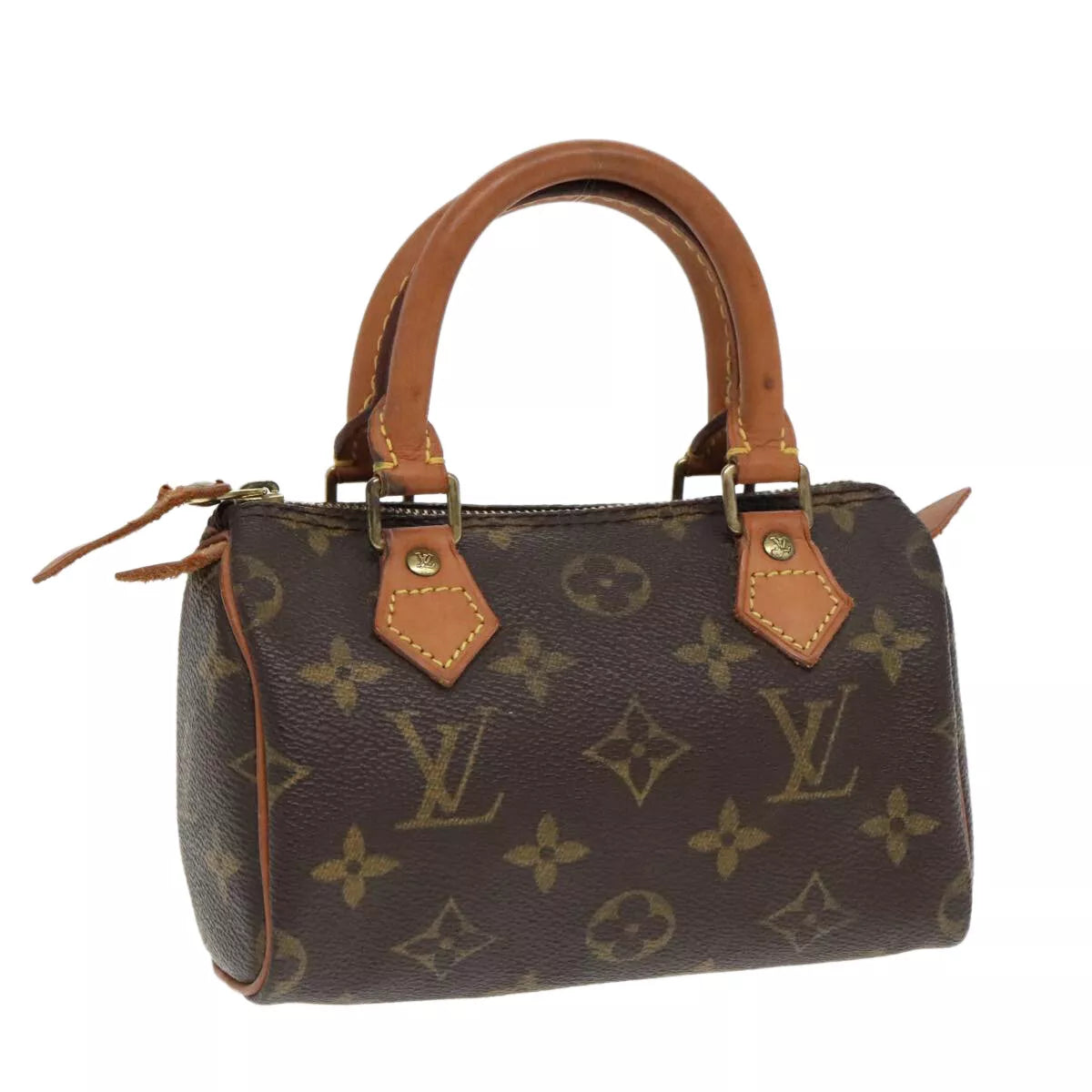 LOUIS VUITTON Monogram Mini Speedy Hand Bag M41534 LV Auth 93150