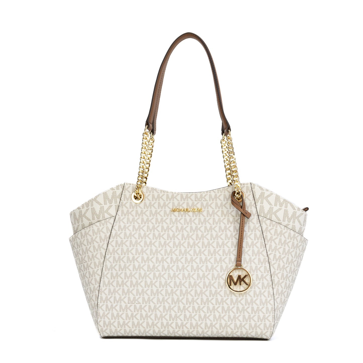 Michael Kors Jet Set Travel Large Logo Tote - Vanilla