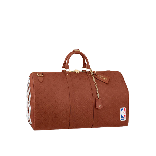 Louis Vuitton Keepall Bandouliere 55 NBA LV Brown Basketball